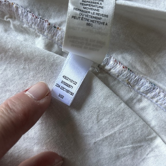 Chico's Cool Weave Denim Jean Jacket Women Sz 1 Medium Boho Artsy Eclectic Retro - Picture 11 of 12